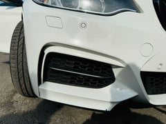 BM F22 FACELIFT MP GLOSS BLACK BUMPER CANARDS