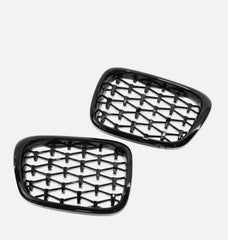 BMW E39 1999-2003 DIAMOND GLOSS BLACK GRILLS