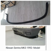 Nissan Sentra Sti 1992 mk3 3pce plastic front spoiler