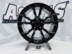 20” XPF15 20X10j 5x150 TOYOTA LANDCRUISER BAKKIE GLOSS BLACK RIMS