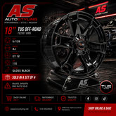 18” F82601 6/139 bakkie 4x4 rims gloss blk