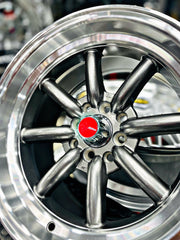 15” AS-WATA 8j 4/100 4/114 GREY RIMS