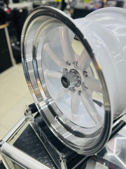 15” AS-WATA 8J/9J 4/100 4/114 WHITE RIMS