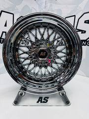 17” AS® CHROME WITH CHROME STUDS 4x100 & 5x100 8.5j/ 10j