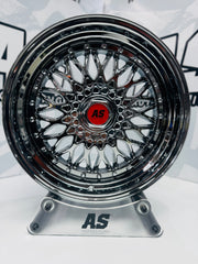 17” AS® Mesh black chrome 4x100 & 5x100 8.5j