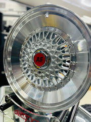 16” AS-MESH 45’ lips 4/100 & 4/114 multi hole SILVER