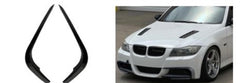 BM E90 PREFACELIFT MP GLOSS BLACK BUMPER CANARDS