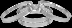 SPIGOT RINGS SET OF 4 (74.1 -72.6) ( Aluminium FOR BMW )
