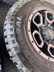 RIM & TYRE COMBO DEAL 17” ALINE SUMMIT + GRABBER AT3 TYRES USED