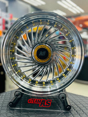 17” AS SUPERFIN (Q) 4x100 & 4x108 silver wheels