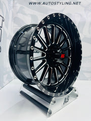 20” AS-F992021 6/139 BLACK BAKKIE RIMS