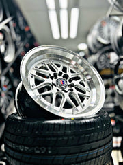 15” AS- 7410 5/100 & 5/114 silver wheels