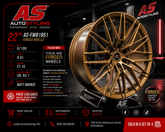22” AS-FORGED FW81951 6/139 RANGER / AMAROK WHEELS BRONZE - Autostyling Klerksdorp