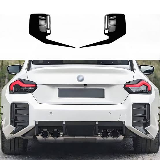 M2 Rear Bumper Air Vent Cover Gloss Black Trim for BMW G87 M2 Coupe 2022-2024 - Autostyling Klerksdorp