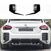 M2 Rear Bumper Air Vent Cover Gloss Black Trim for BMW G87 M2 Coupe 2022-2024