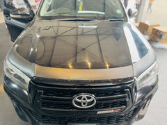 Bonnet guard HILUX 2016+ stick on Matt black