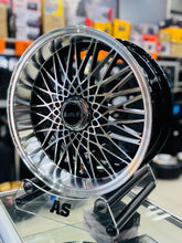 17” AS-EAGLE MACHINE BLACK DEEP DISH REAR 4/100 4/114