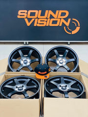 18” AS- TE37 5/114 Matt black wheels