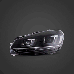 VLAND VW Golf Mk6 2009-2014 Dual Beam Projector Aftermarket Headlights With Demon Eyes Black non gti - Autostyling Klerksdorp