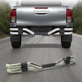 TOYOTA HILUX 2016+ REVO REAR BUMPER GUARD CHROME