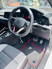 Suitable for VW GOLF 7/8 GTI RUBBER MATS BLACK AND RED - Autostyling Klerksdorp