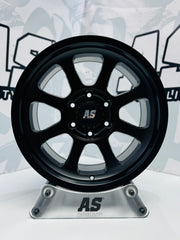 17” AS-XPF020 4x4 rims 6/139 PCD MATT BLACK