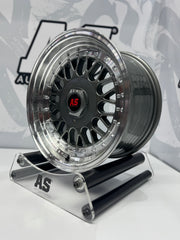 15” AS- 7501 4/100 4/114 gunmetal grey wheels