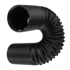 76mm 1M Car Air Intake Cold Pipe Flexible Ducting Feed Hose Induction Kit Black