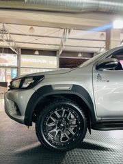 Toyota Hilux Rocco Style Fender Flares WIDE Wheel Arches (Fits 2016 - 2019 model Hilux)