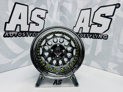 15” AS- 5704 BLACK CHROME 4/100