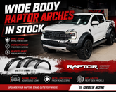 WIDE BODY FENDER FLARE KIT (50mm wider ) - OE COLOR (2022+ FORD RANGER RAPTOR) NOW INSTOCK ‼️
