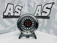 15” AS-7154 MESH BLACK 4/100 4/114 wheels
