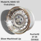 17” MEXICANO HATS 5/112 SILVER RIMS