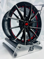15” M8960 4x100 4x114 Machine black red - Autostyling Klerksdorp