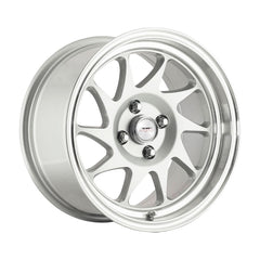 15″ A-LINE Raiden 4/100 Satin Silver Machined Lip Alloy Wheels
