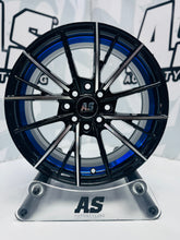 15” M8961 4x100 4x114 Machine black / blue - Autostyling Klerksdorp