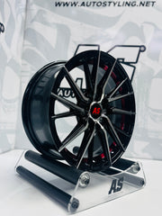 15” M8968 4x100 4x114 Machine black/ red - Autostyling Klerksdorp