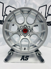 15” AS- 7686 4/100 4/114 silver wheels