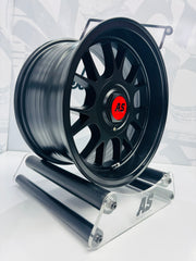 15” AS- 7196 4/100 4/114 full matt black wheels
