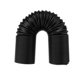 63mm 1M Car Air Intake Cold Pipe Flexible Ducting Feed Hose Induction Kit Black