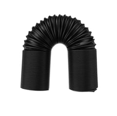 76mm 1M Car Air Intake Cold Pipe Flexible Ducting Feed Hose Induction Kit Black