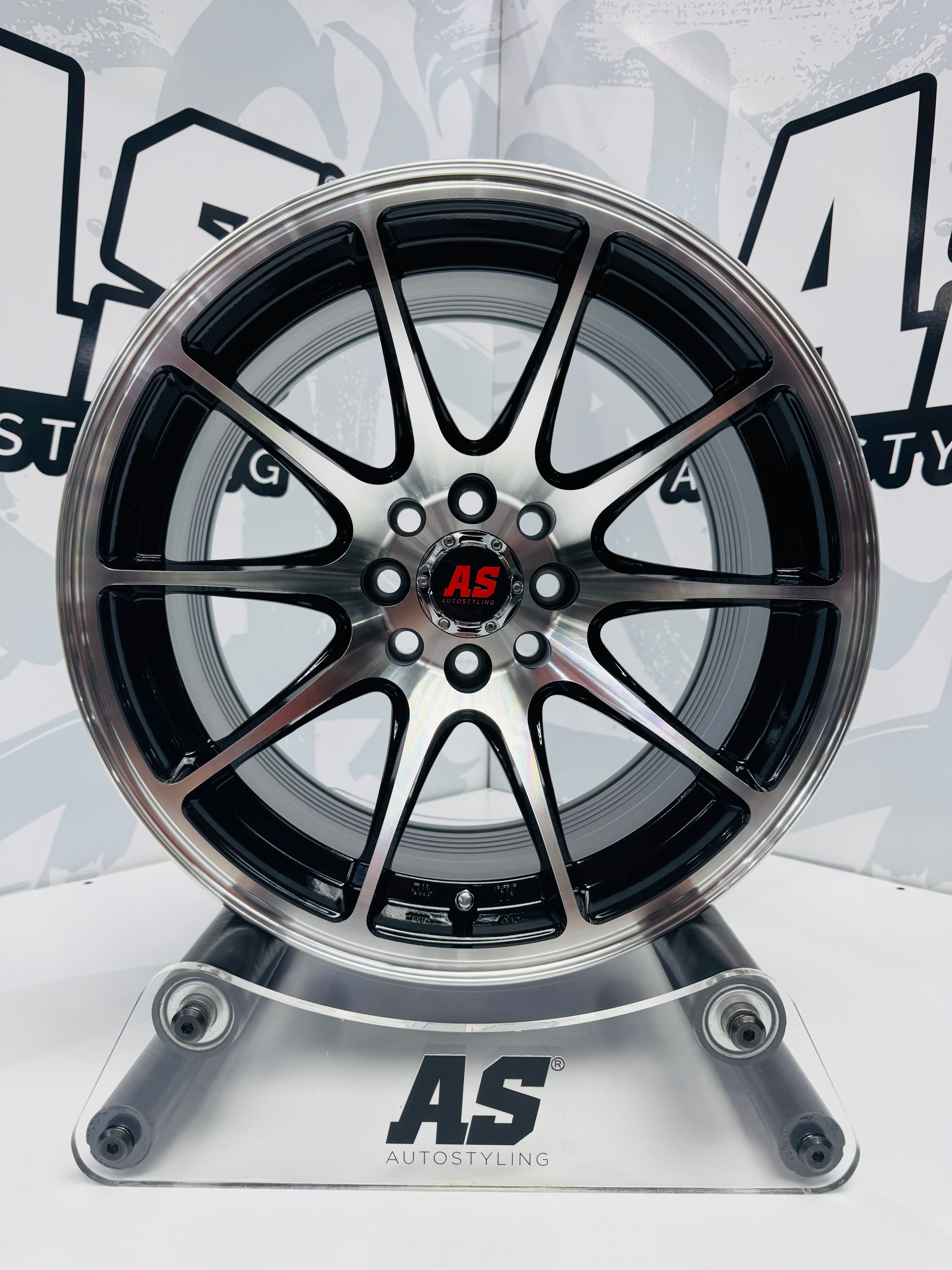 15” AS XXR - M7549 4x100 4x108 Machine black - Autostyling Klerksdorp