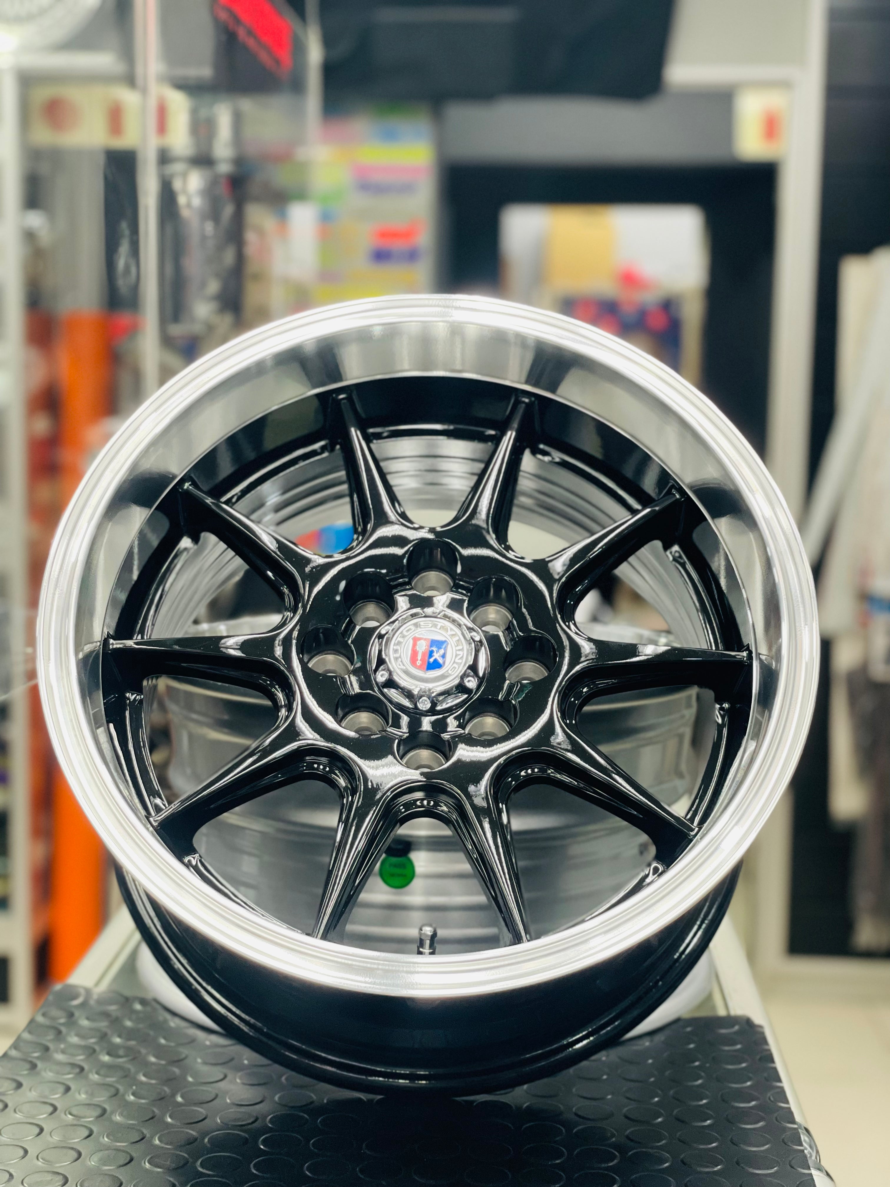 15” AS- 7166 4/100 4/114 gloss black wheels - Autostyling Klerksdorp