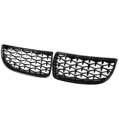 MILLION STAR KIDNEY GRILLS SUITABLE FOR BMW E90 05-08 GLOSS BLAC