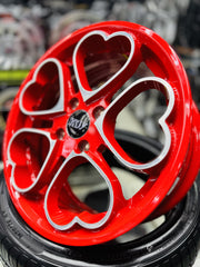 15” AS- HEARTS 6.5j 4/100 wheels