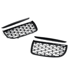 MILLION STAR KIDNEY GRILLS SUITABLE FOR BMW E90 05-08 GLOSS BLAC