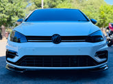 VW GOLF 7 / 7.5 / 7R / 7TSI KERSH 3PCE FRONT SPOILER GLOSS BLACK