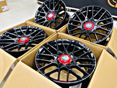17” AS-RSE CONCAVE 5/100 GLOSS BLACK WHEELS