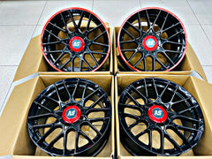 17” AS-RSE CONCAVE 5/100 GLOSS BLACK WHEELS