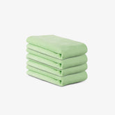 DETAILEASE Green & grey Microfiber Cloths 4pack - Improved